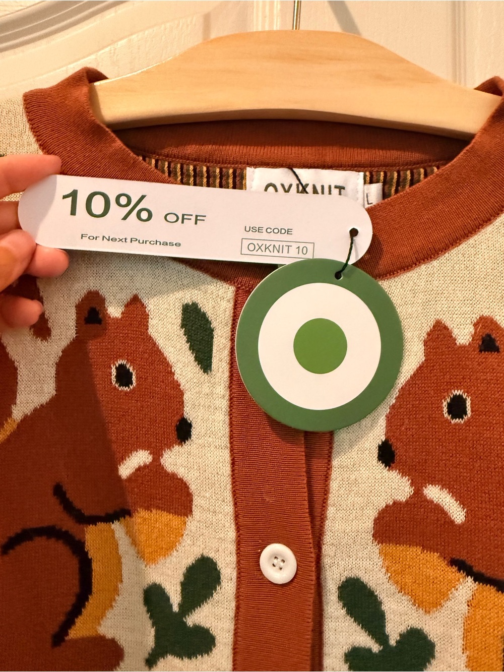 ๐ฟ๏ธ๐ฅ๐๐ณSuper Cute Squirrel Cardigan ๐ ๐ฟ๏ธ ๐ณ ๐ฐ - Picture 4 of 11